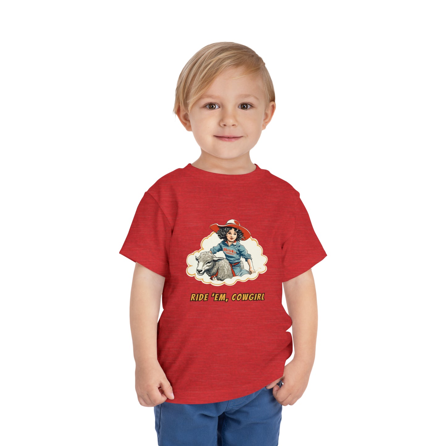 Cowgirl Mutton' Bustin Toddler Tee, Ride' Em Cowgirl Toddler Shirt, Vintage Rodeo T-shirt for Kids, Gift for Little Cowgirl, Western Shirt