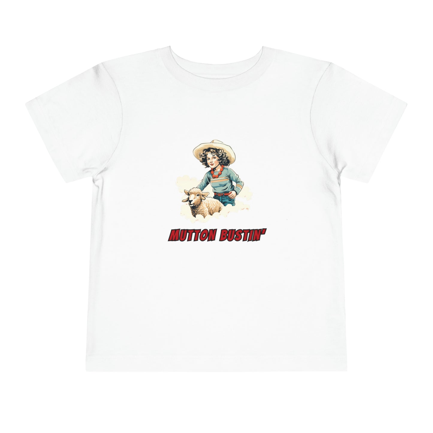 Rodeo Mutton Bustin' Toddler Tee, Western Shirt for Toddler Girls, Vintage Rodeo Top, Trick Rider T-shirt for Kids, Girls Rodeo Shirt