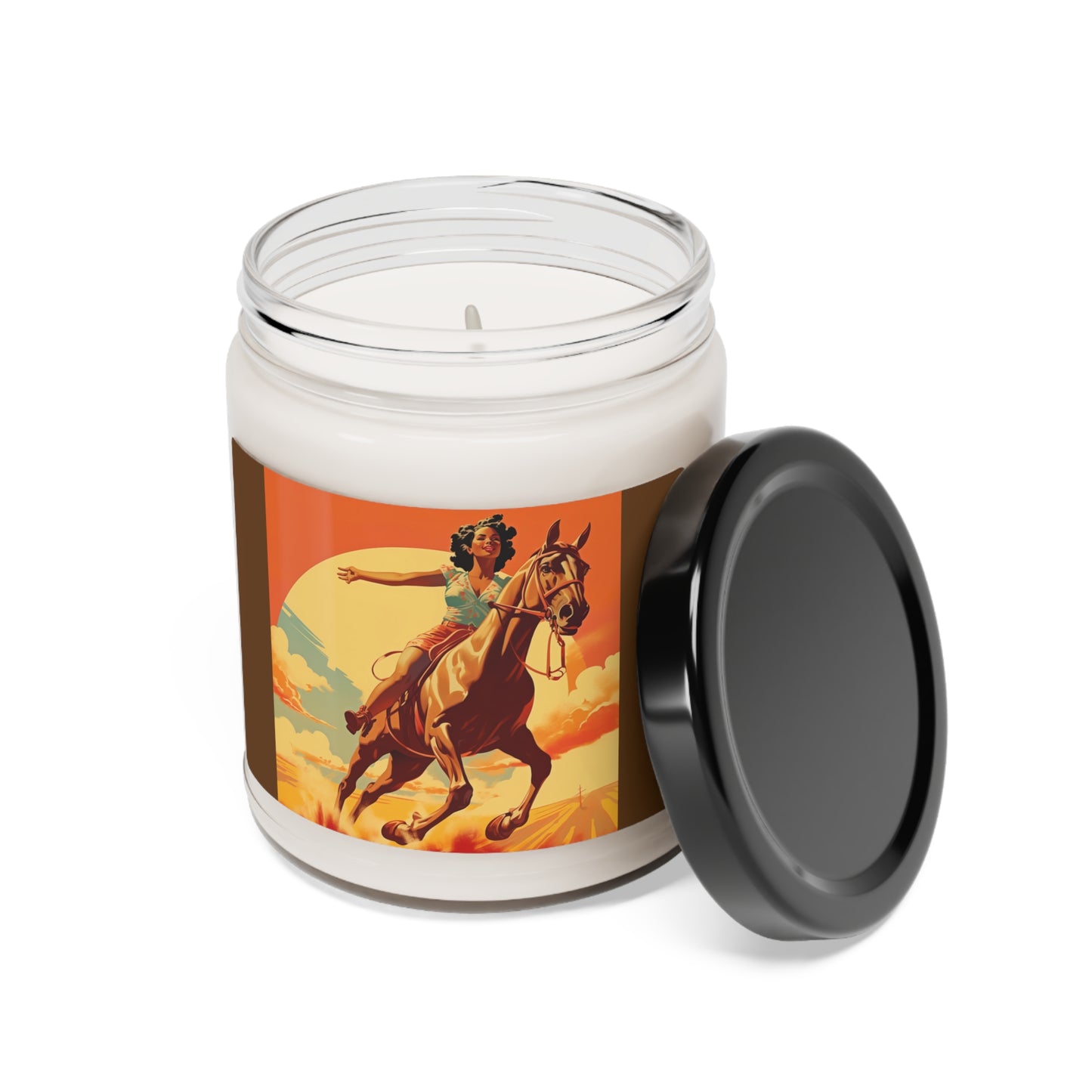 Rodeo Themed Candle Cowgirl Gift Scented Soy Candle, 9oz