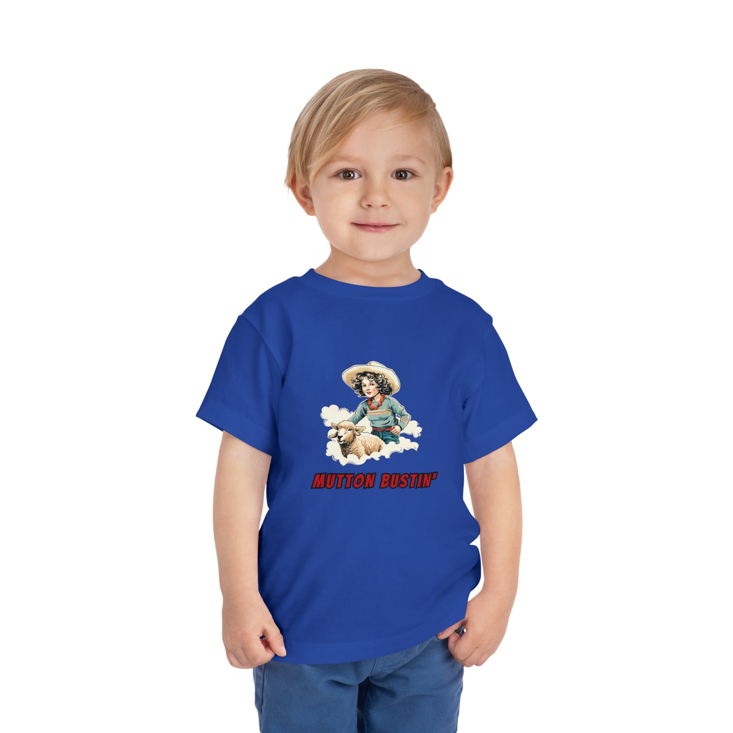 Rodeo Mutton Bustin' Toddler Tee, Western Shirt for Toddler Girls, Vintage Rodeo Top, Trick Rider T-shirt for Kids, Girls Rodeo Shirt