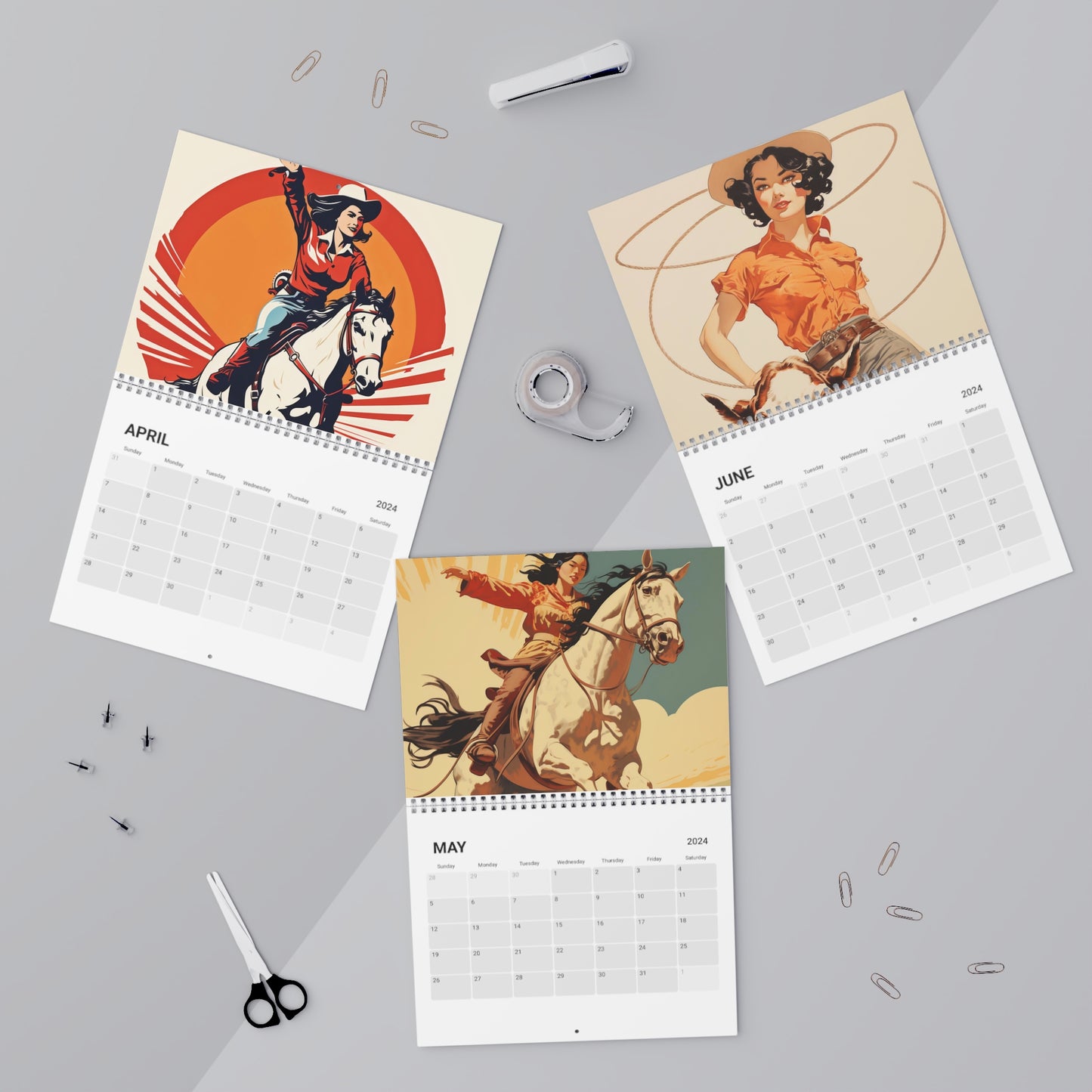 Rodeo Reverie: Timeless Trails 2024 Calendar by Prize Pony Outfitters