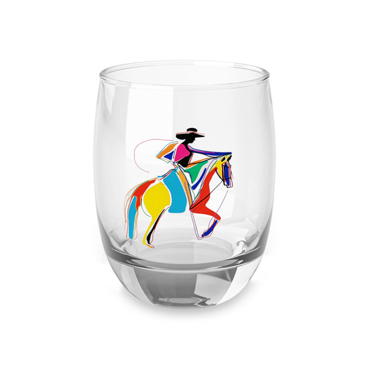 Cowgirl Whiskey Glass | Outlaw Elegance Whiskey Rebel Glass by Prize Pony Outfitters