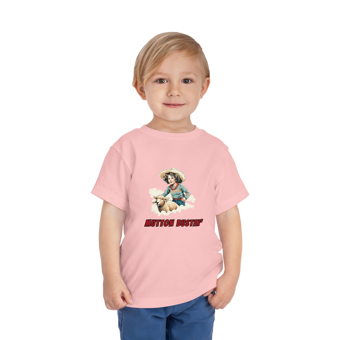 Rodeo Mutton Bustin' Toddler Tee, Western Shirt for Toddler Girls, Vintage Rodeo Top, Trick Rider T-shirt for Kids, Girls Rodeo Shirt