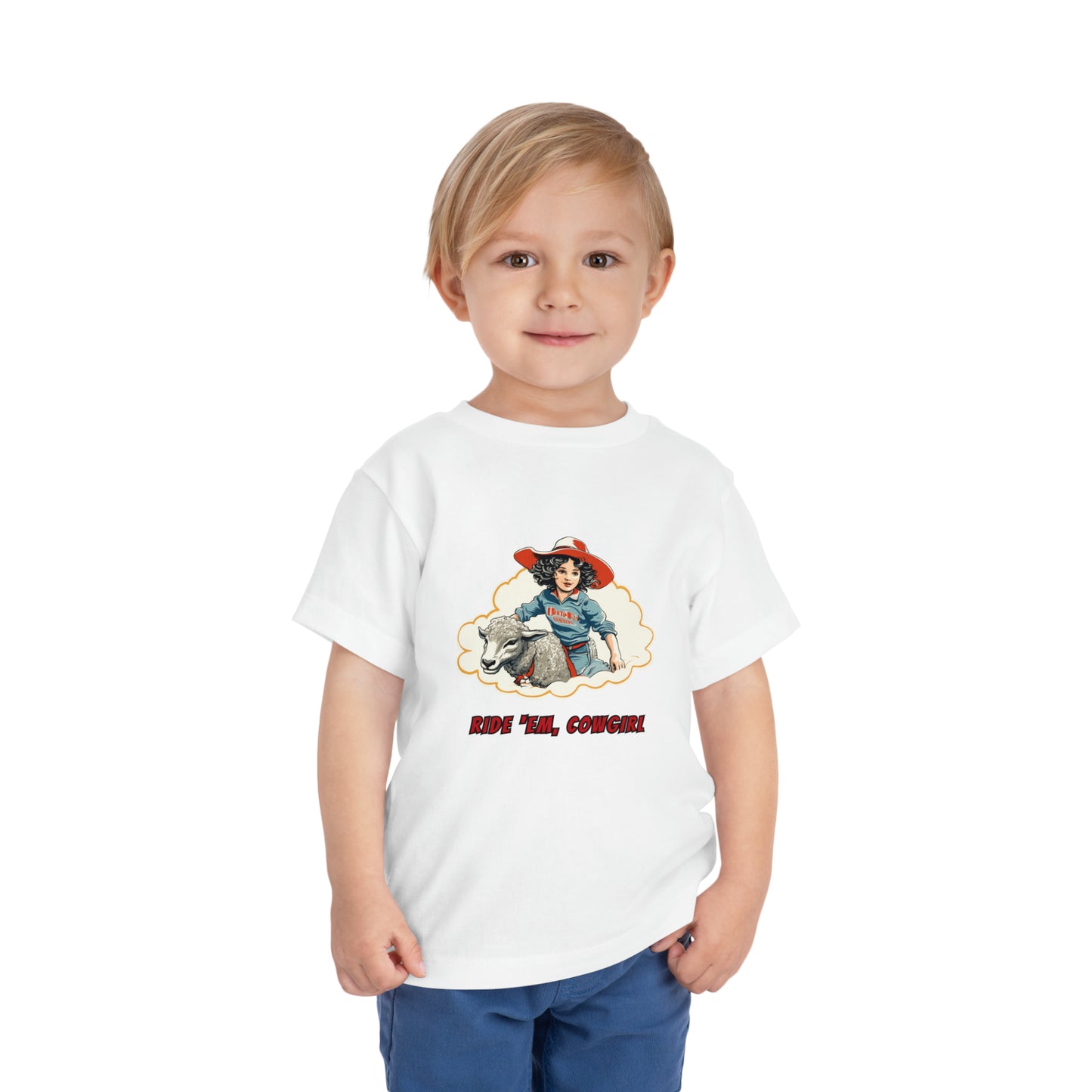 Cowgirl Mutton' Bustin Toddler Tee, Ride' Em Cowgirl Toddler Shirt, Vintage Rodeo T-shirt for Kids, Gift for Little Cowgirl, Western Shirt