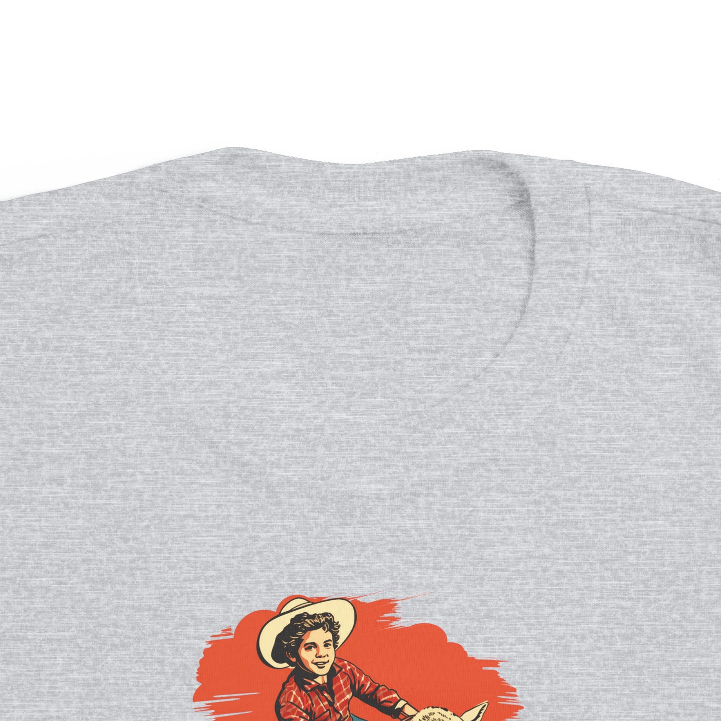 Retro Rodeo Cowboy Mutton Bustin' Toddler Tee, Toddler Boys Cowboy T-shirt, Rodeo Shirt for Boys, Kids Vintage Western Tee