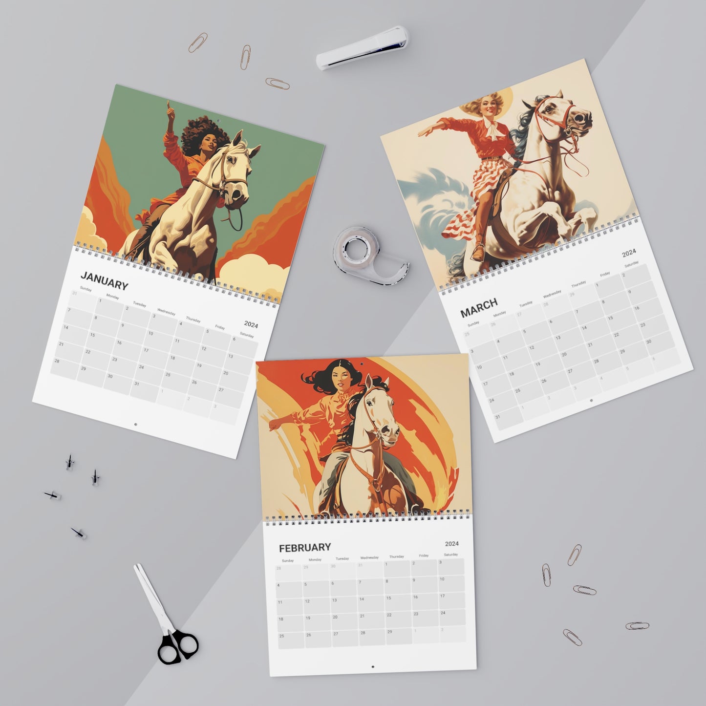 Rodeo Reverie: Timeless Trails 2024 Calendar by Prize Pony Outfitters