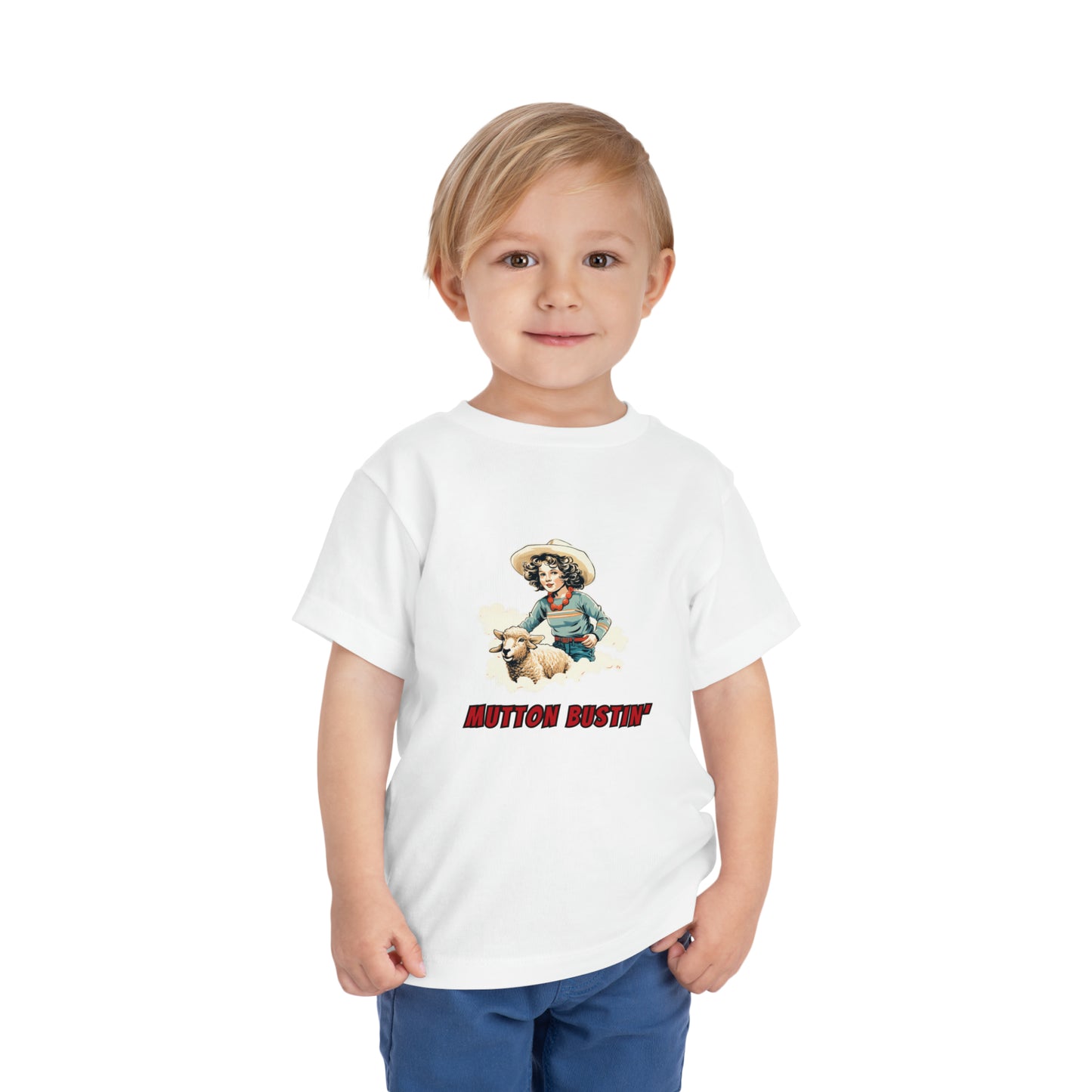 Rodeo Mutton Bustin' Toddler Tee, Western Shirt for Toddler Girls, Vintage Rodeo Top, Trick Rider T-shirt for Kids, Girls Rodeo Shirt