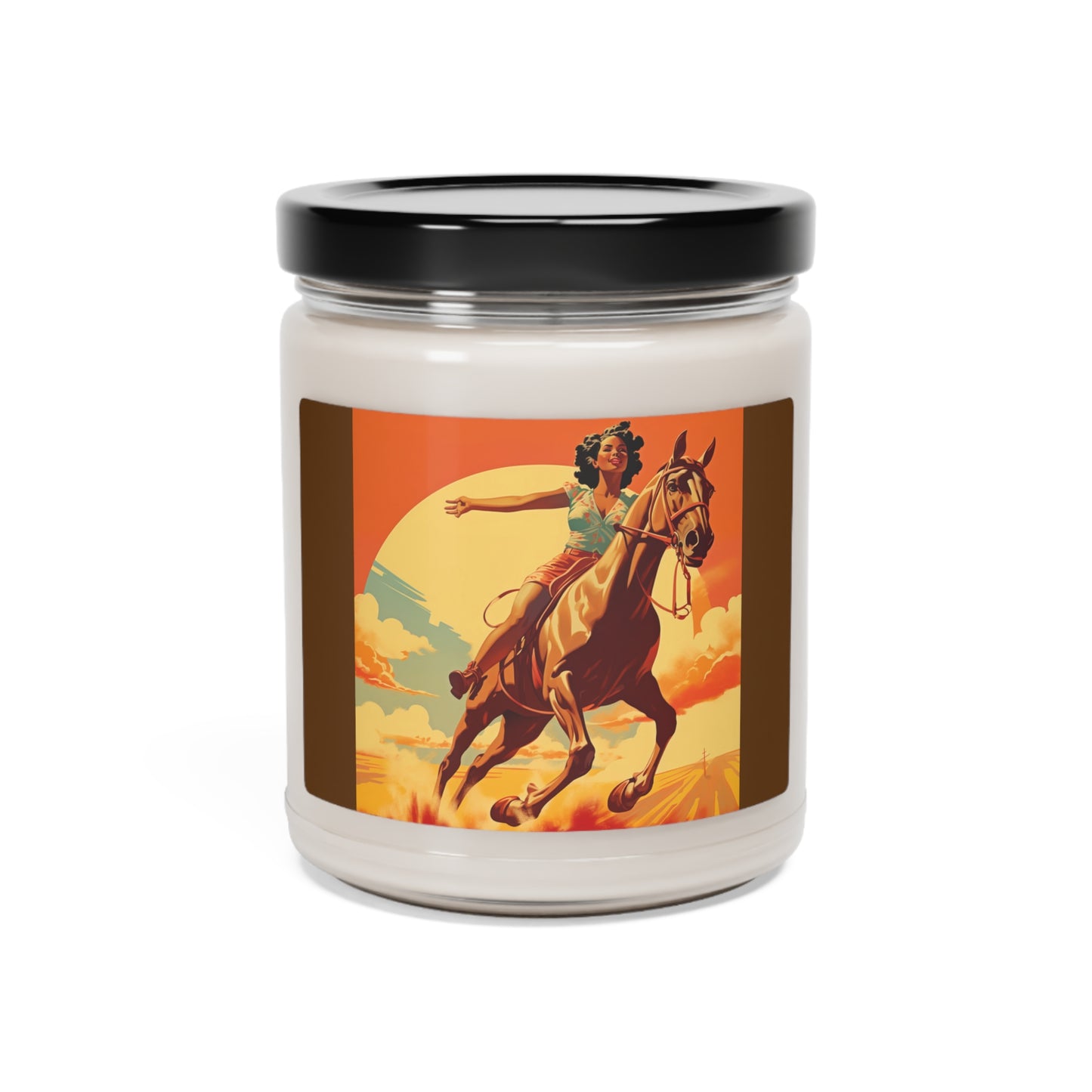 Rodeo Themed Candle Cowgirl Gift Scented Soy Candle, 9oz