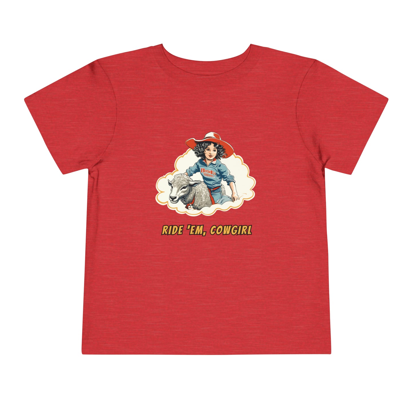 Cowgirl Mutton' Bustin Toddler Tee, Ride' Em Cowgirl Toddler Shirt, Vintage Rodeo T-shirt for Kids, Gift for Little Cowgirl, Western Shirt